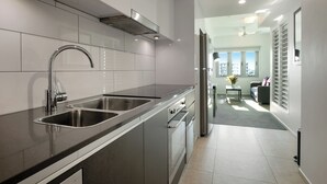 公寓, 1 間臥室 | 私人廚房 | 咖啡機/沖茶器、電冰箱、電熱水壺