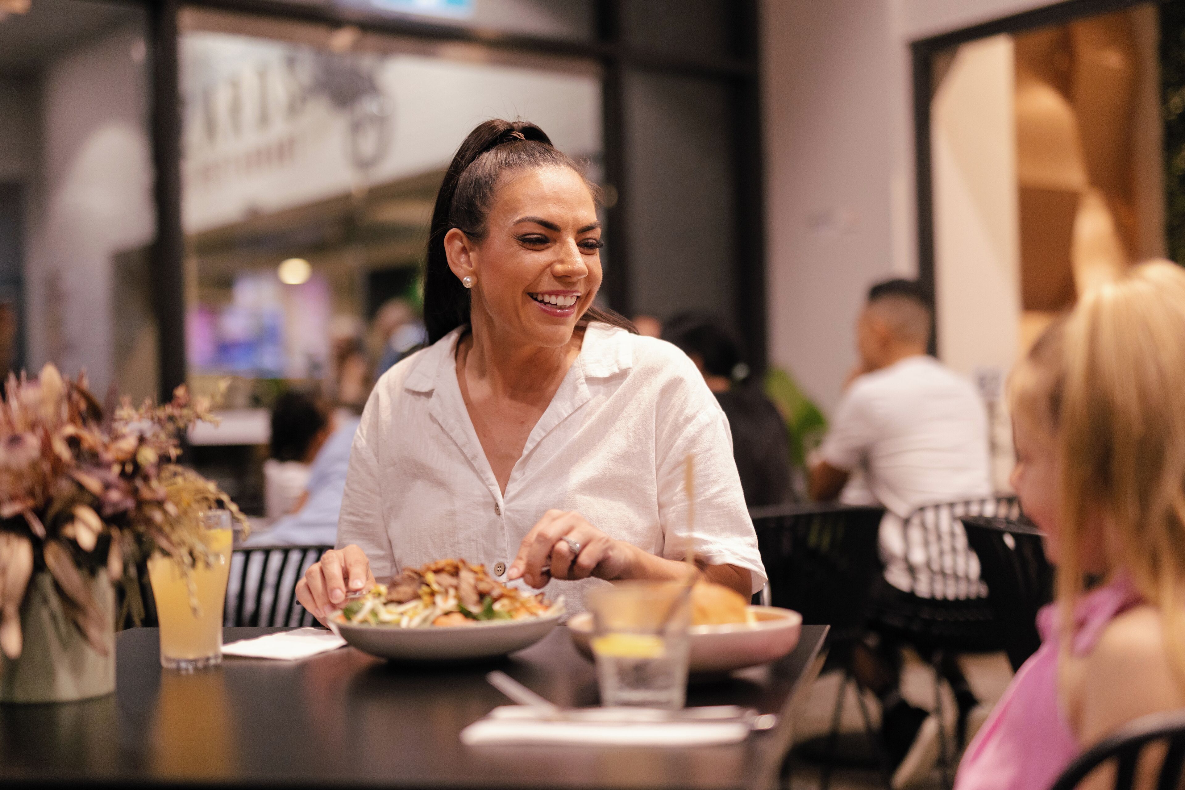 breakfast, lunch and dinner served