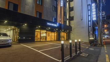 Front of property – evening/night