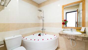 Articles de toilette (gratuits), séchoir à cheveux, pantoufles