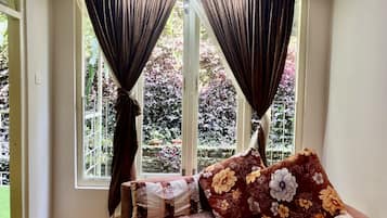 Superior Room, 1 King Bed with Sofa bed, Balcony, Valley View | Living area | 32-inch LED TV with cable channels, TV