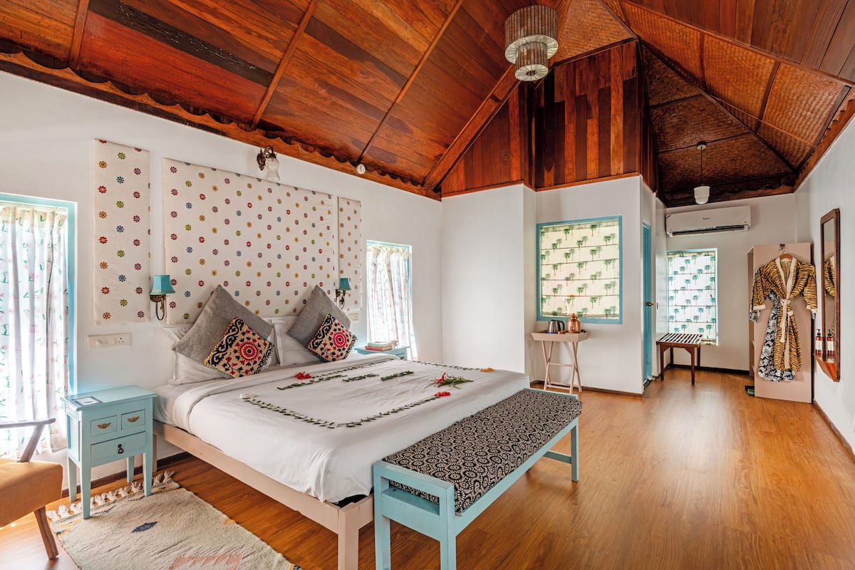 Villa luxueuse, 1 chambre | Draps en coton égyptien, literie de qualité, couette en duvet