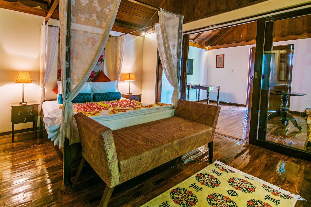 Ocean Suite | 1 slaapkamer, lakens van Egyptisch katoen, luxe beddengoed