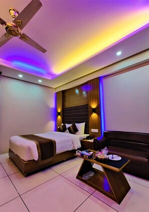 Premium Double Room, 1 Queen Bed, City View | Minibar, in-room safe, desk, laptop workspace - Asia Pacific Hotel (Dhaka)