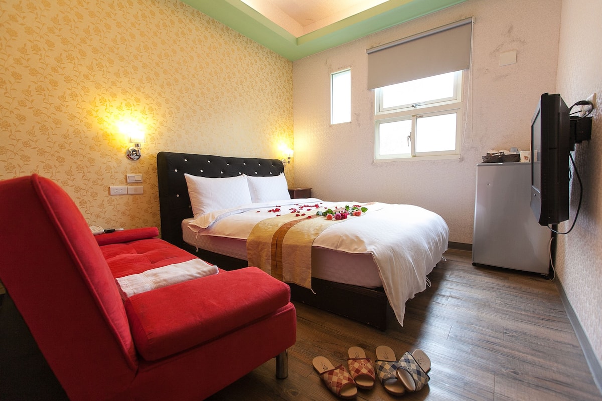 1 habitación y ropa de cama de alta calidad