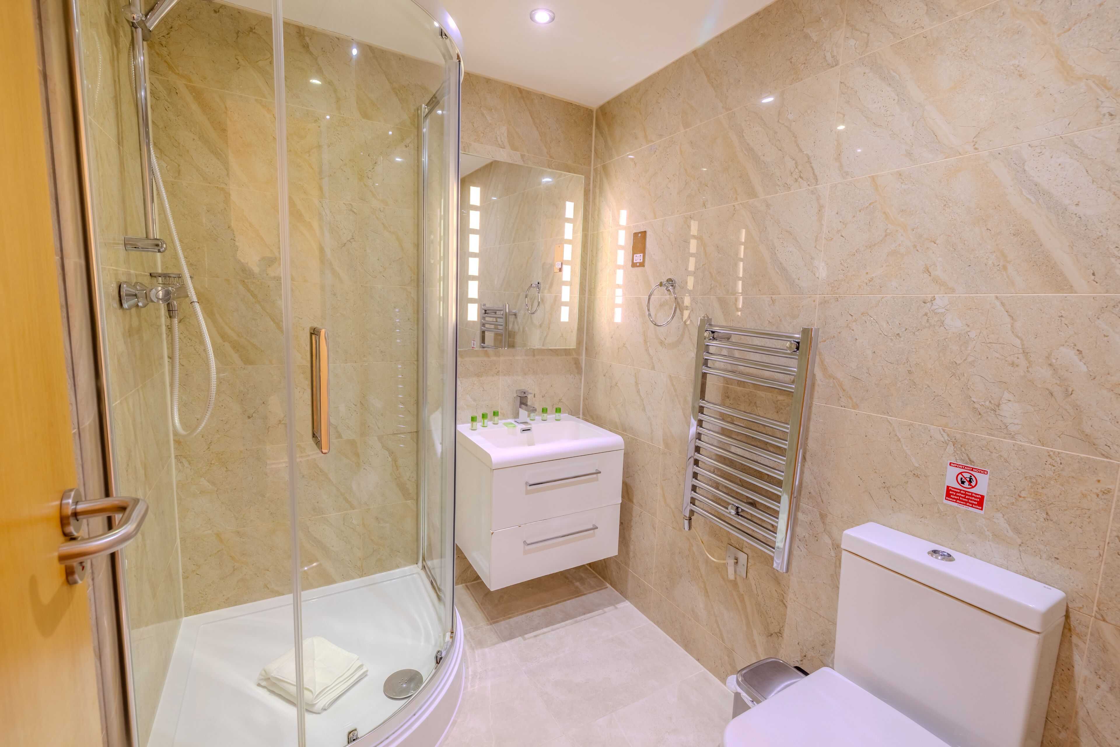 premium bedding, select comfort beds, in-room safe