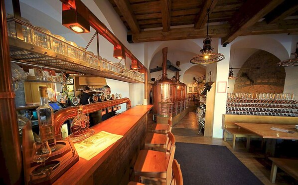 Bar (on property) - Hotel & Pivovar ČERNÝ OREL (Kromeriz)