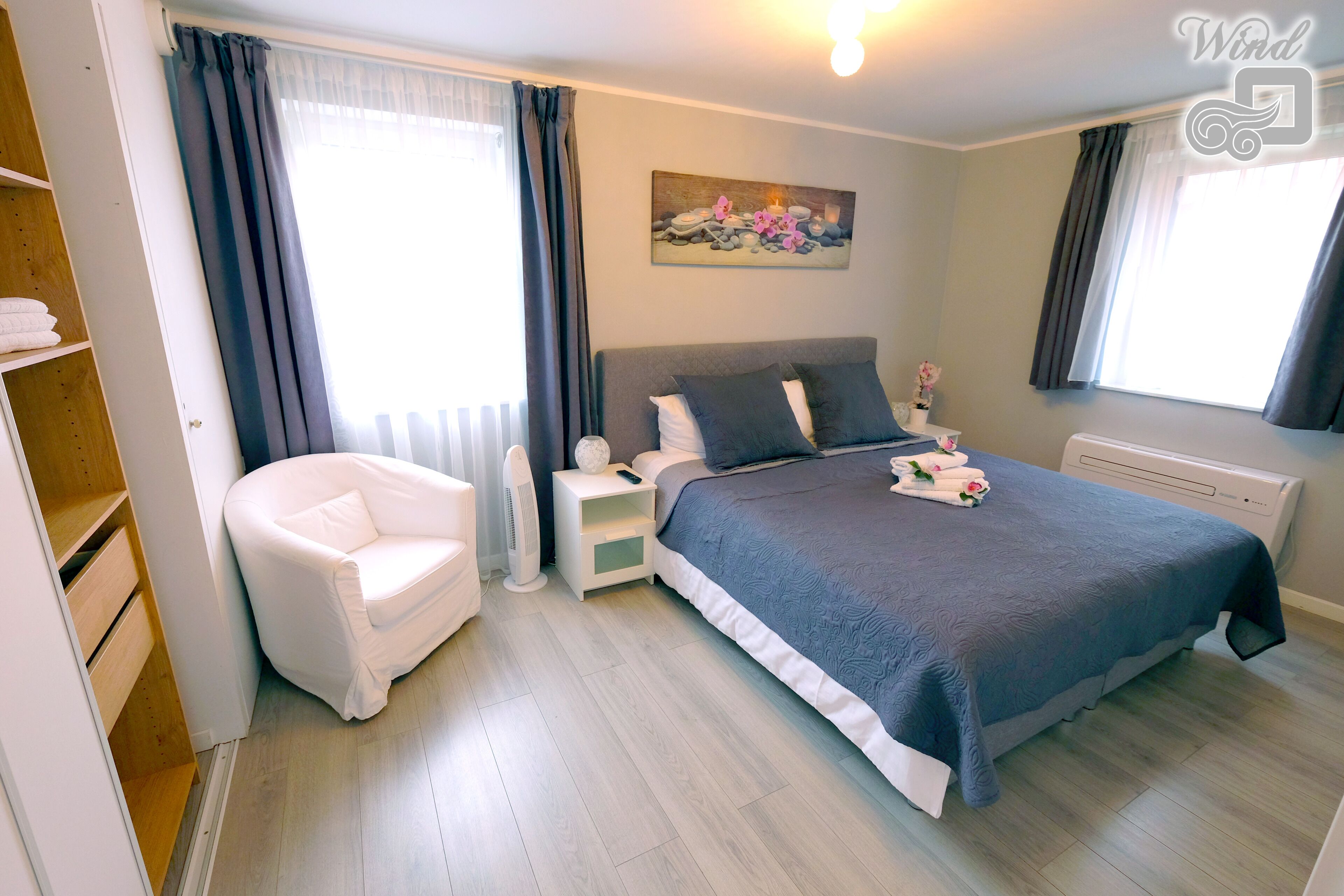 luxury apartment, 2 bedrooms, hot tub (wind room) | view from room