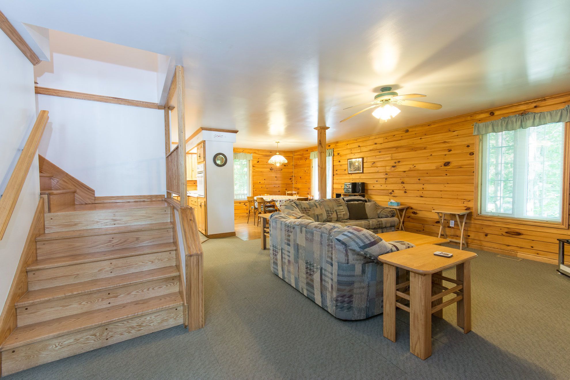 Deluxe Cottage, 3 Bedrooms (Log Home) | Living area