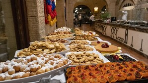 A buffet with various desserts and pastries. - Marsa Shagra Village (Marsa Alam)