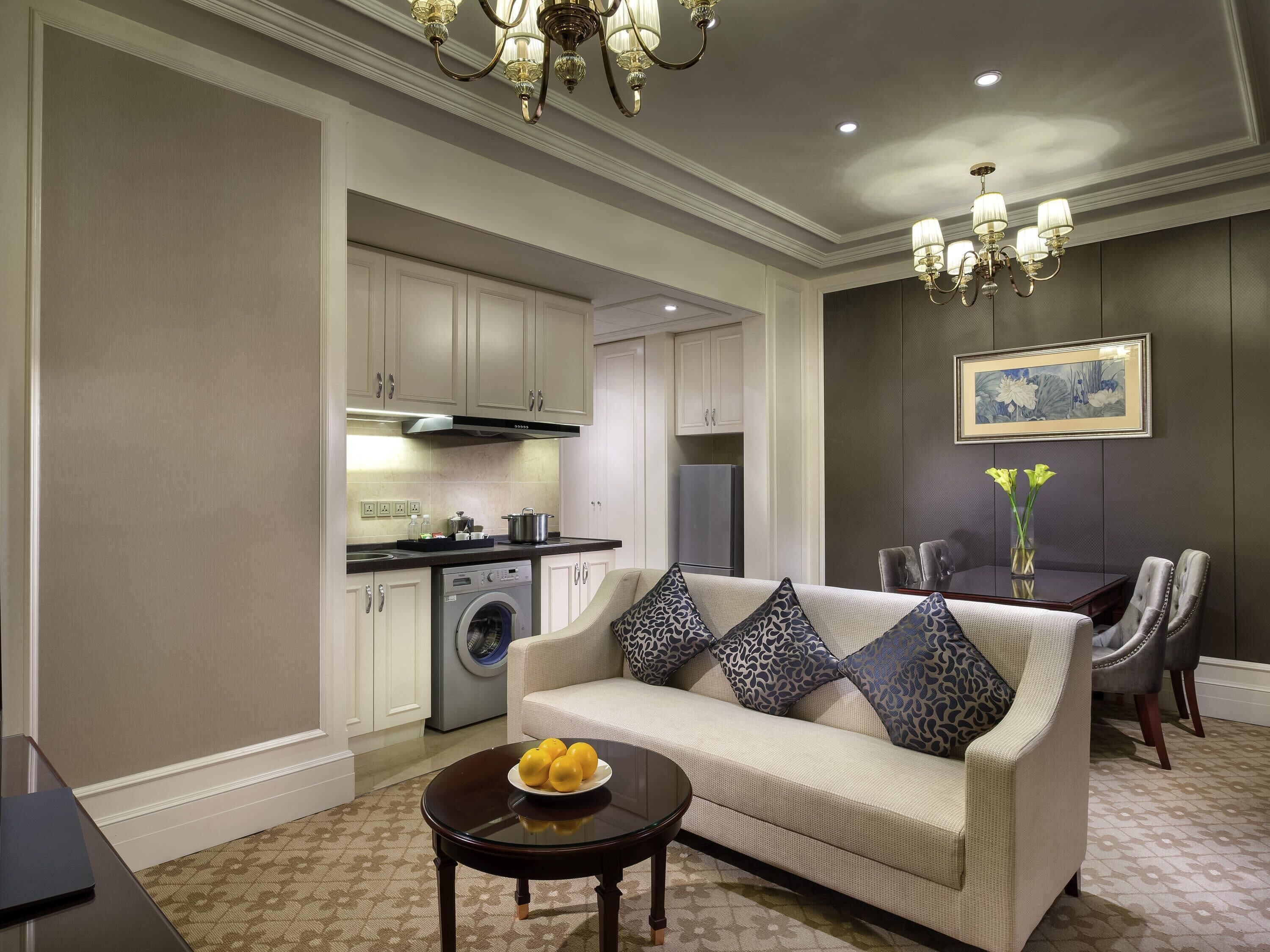 Superior Apartment, 2 Bedrooms | Minibar, in-room safe, desk, iron/ironing board