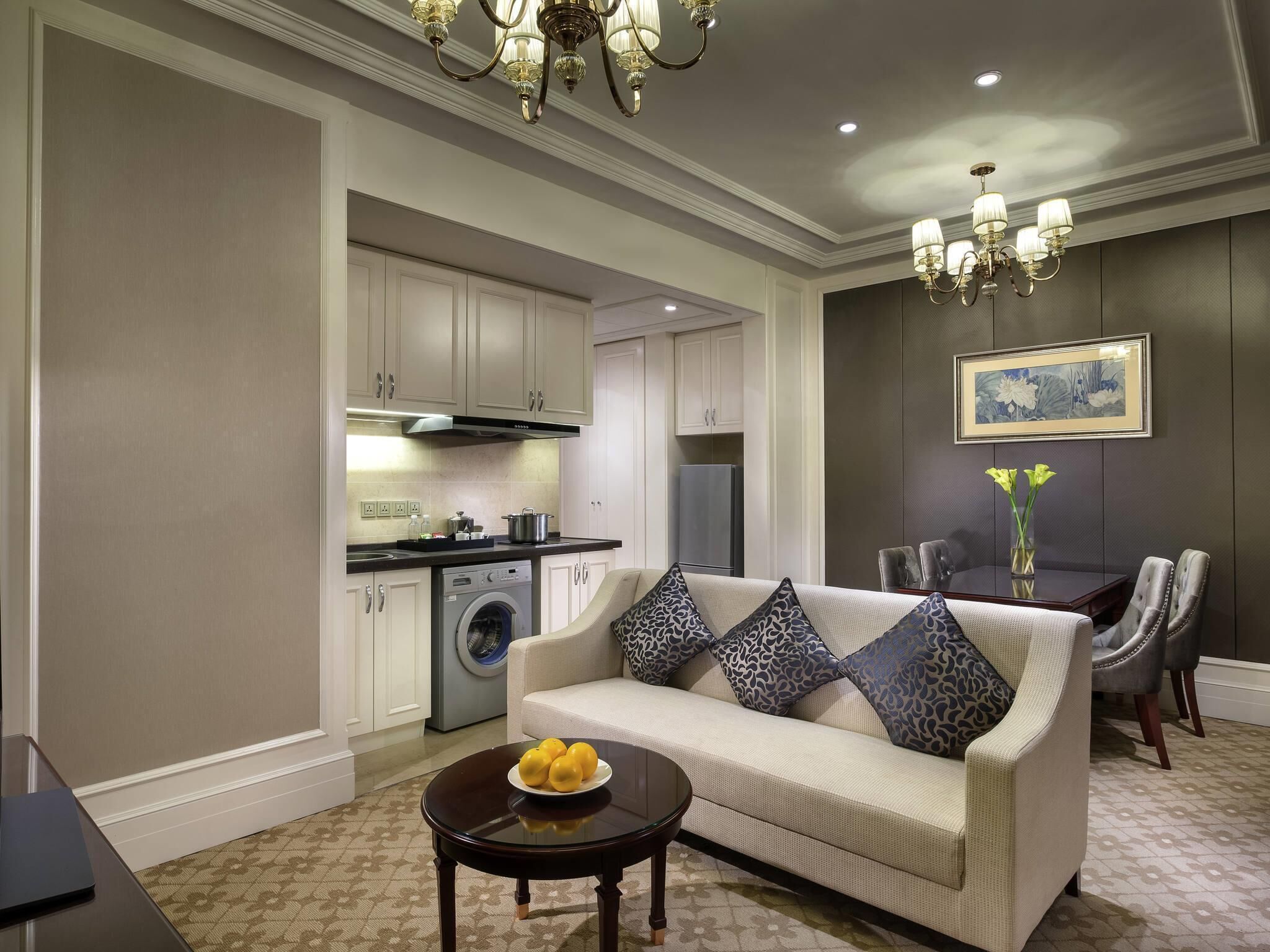 Superior Apartment, 2 Bedrooms | Minibar, in-room safe, desk, iron/ironing board