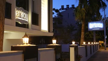 Front of property - evening/night