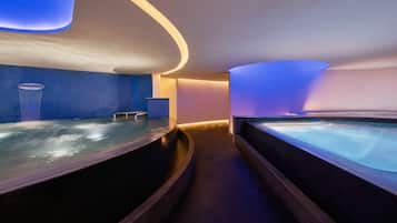 Couples treatment room(s), sauna, hot tub, steam room, body treatments
