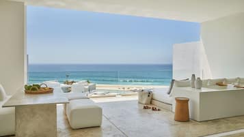 Suite, 2 habitaciones, vista al océano (2 King Beds, Butler Service) | Ropa de cama de alta calidad, edredón y camas Tempur-Pedic