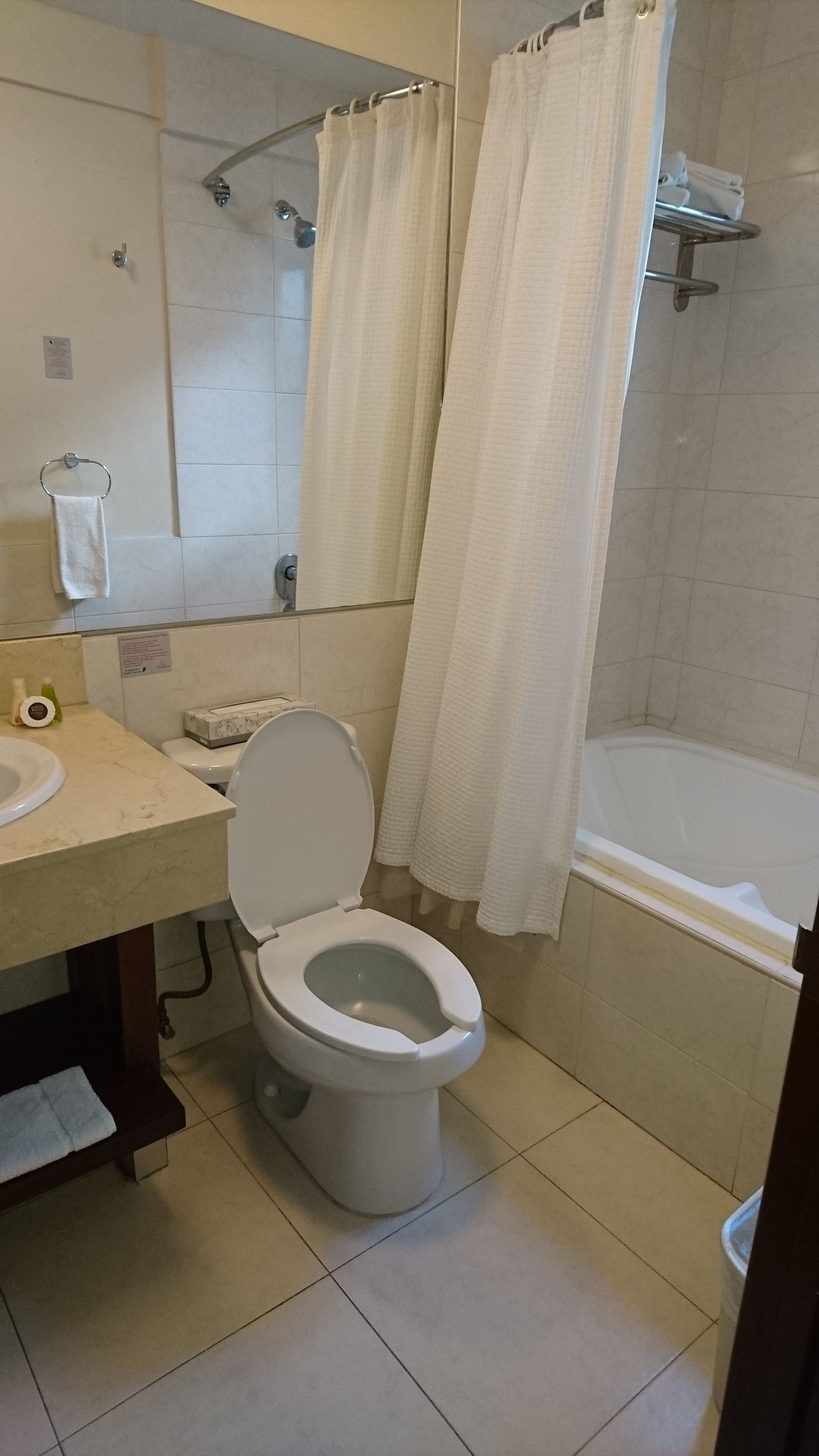 basic studio | bathroom | free toiletries, towels, soap, shampoo