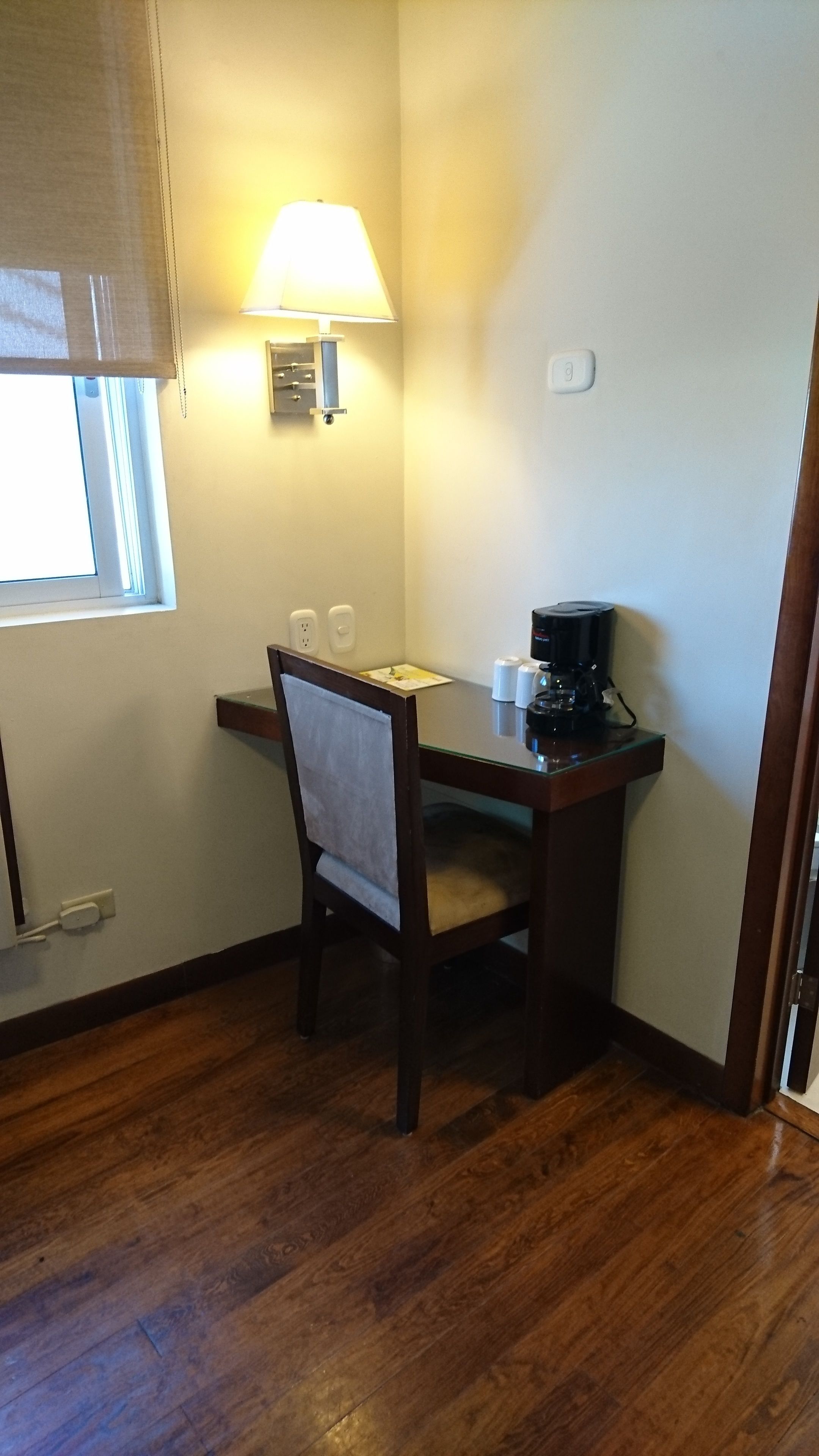 double room | in-room safe, desk, laptop workspace, blackout curtains