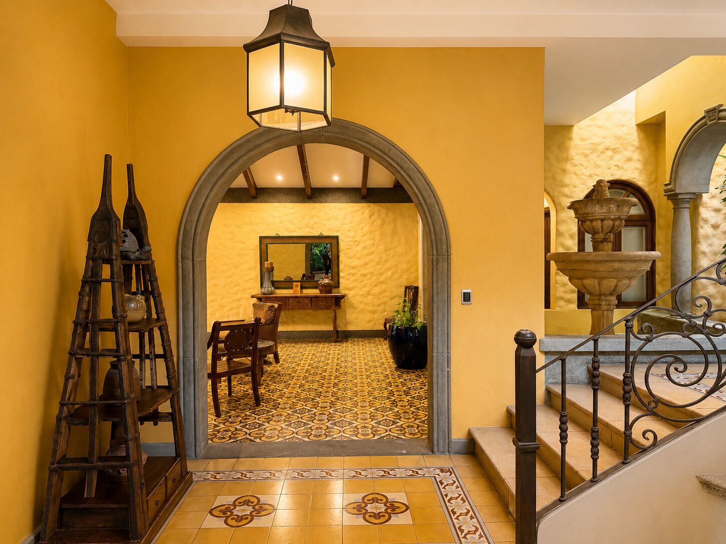 Interior entrance