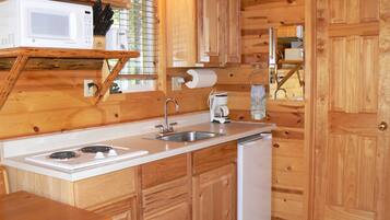 Cabin, Multiple Beds (Little Grizz) | Private kitchenette | Microwave