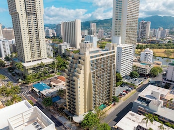 Aerial view at Ohia Waikiki Studio Suites