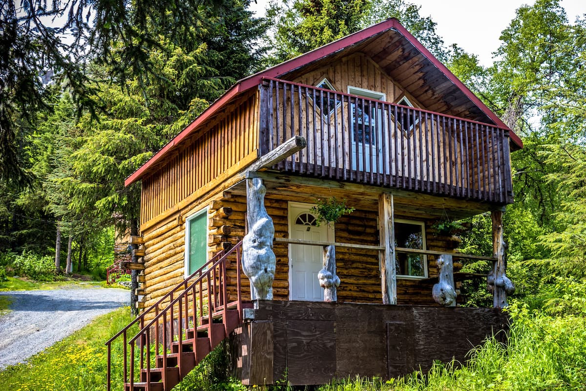 Cabaña familiar, balcón, junto a la montaña (#3 Mama Bear) | Camas extra, wifi gratis y ropa de cama 
