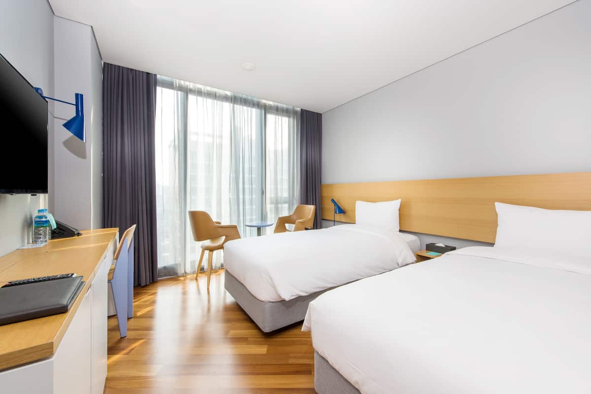 1 slaapkamer, luxe beddengoed, een kluis op de kamer