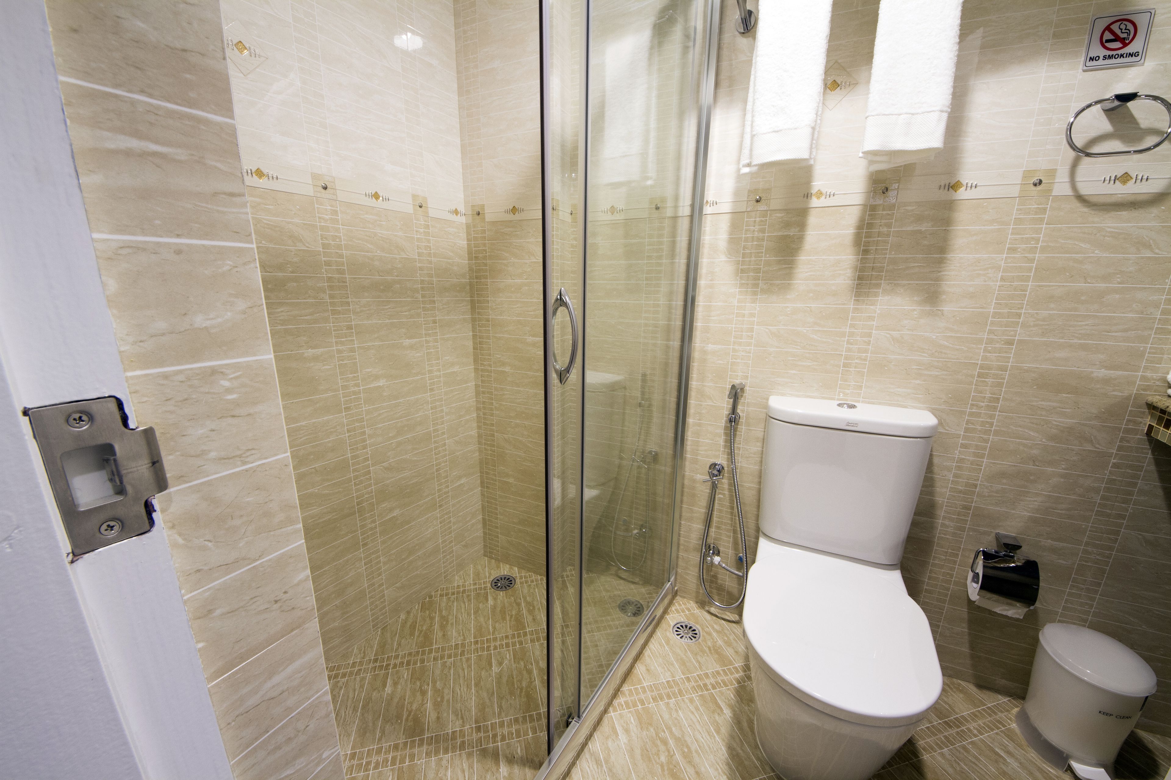 standard double or twin room with free return airport transfer | bathroom | shower, free toiletries, hair dryer, dressing gowns