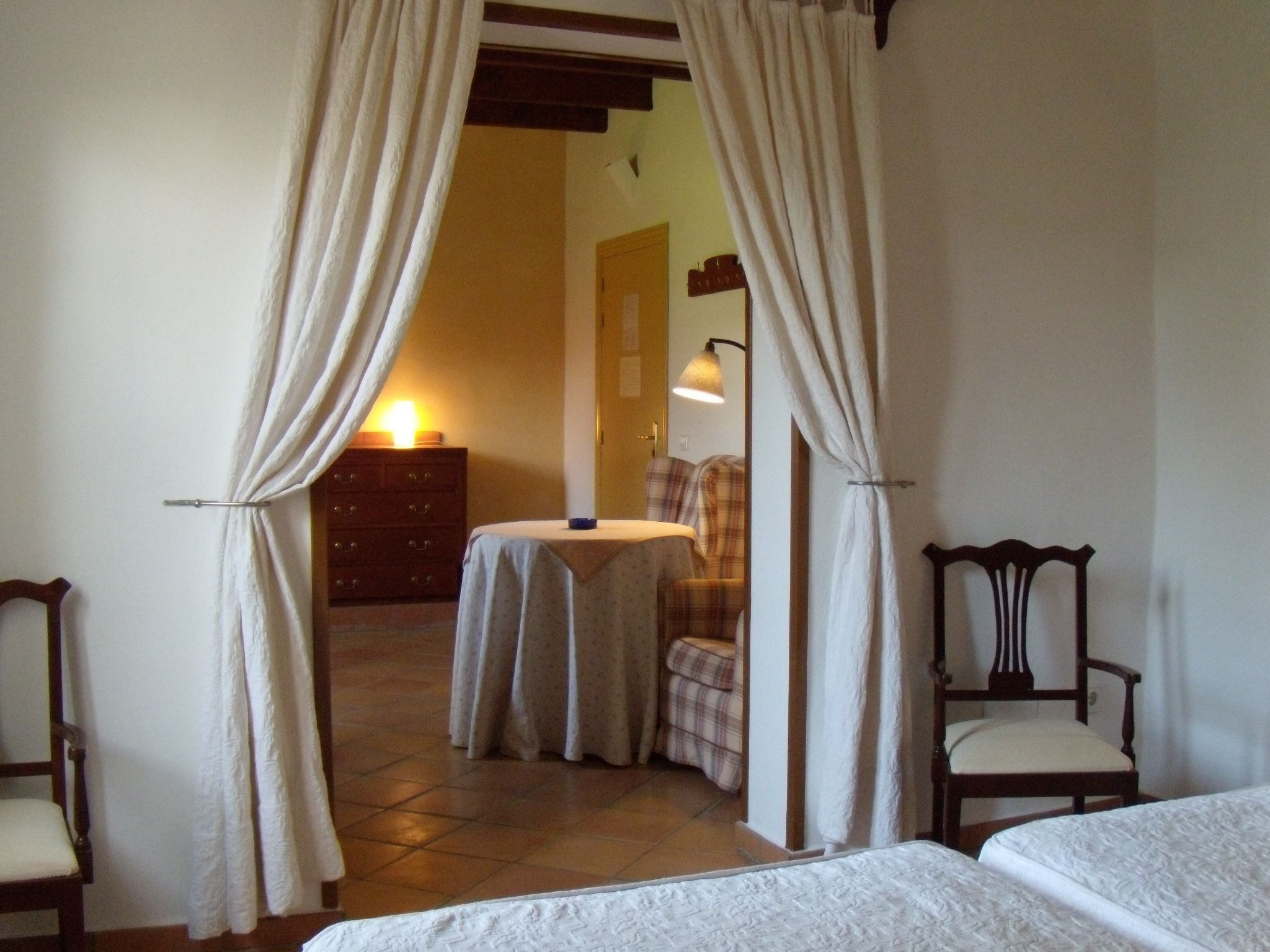 junior suite | living area | 44-inch flat-screen tv with satellite channels, tv