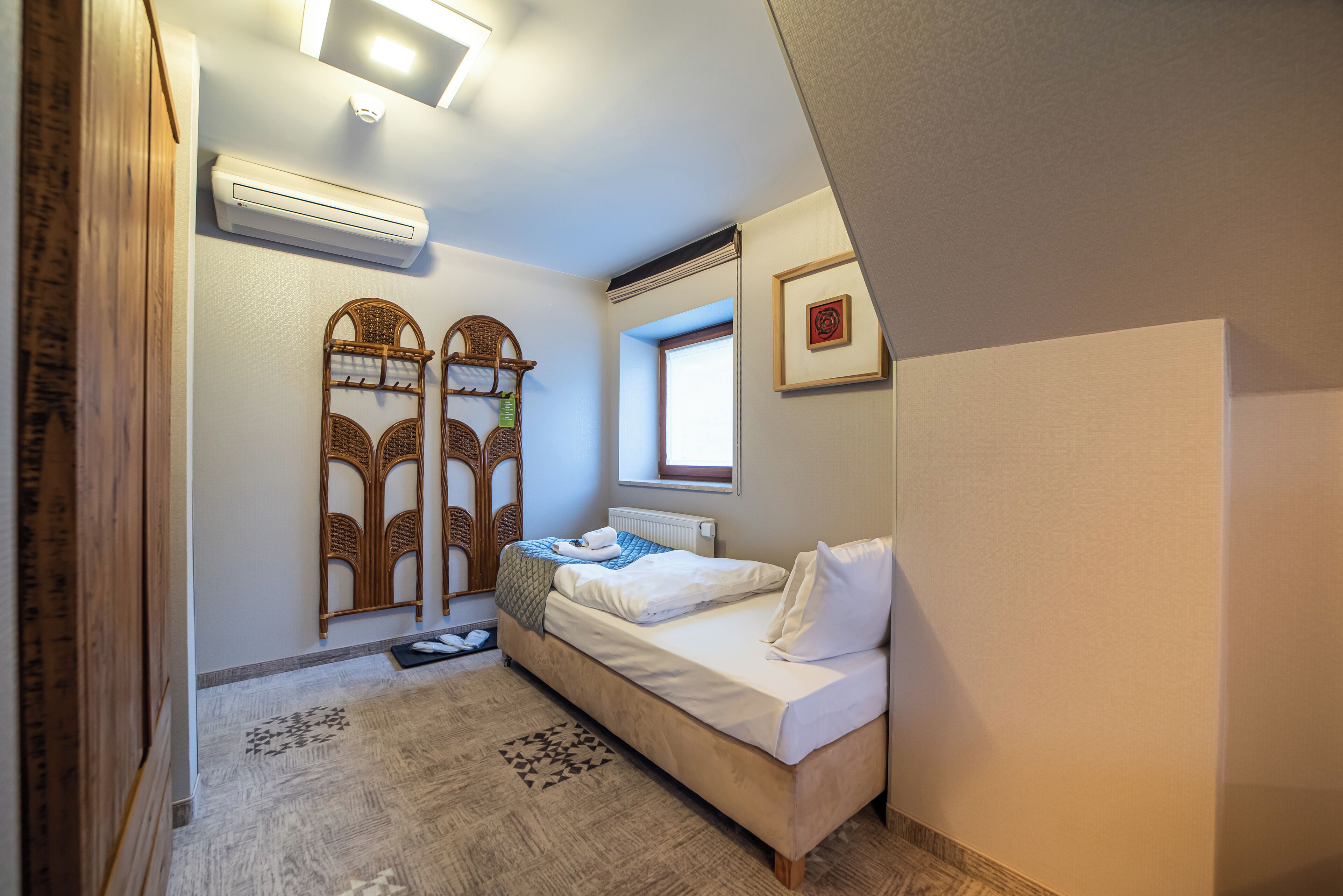 economy single room | frette italian sheets, premium bedding, down duvets, pillow-top beds