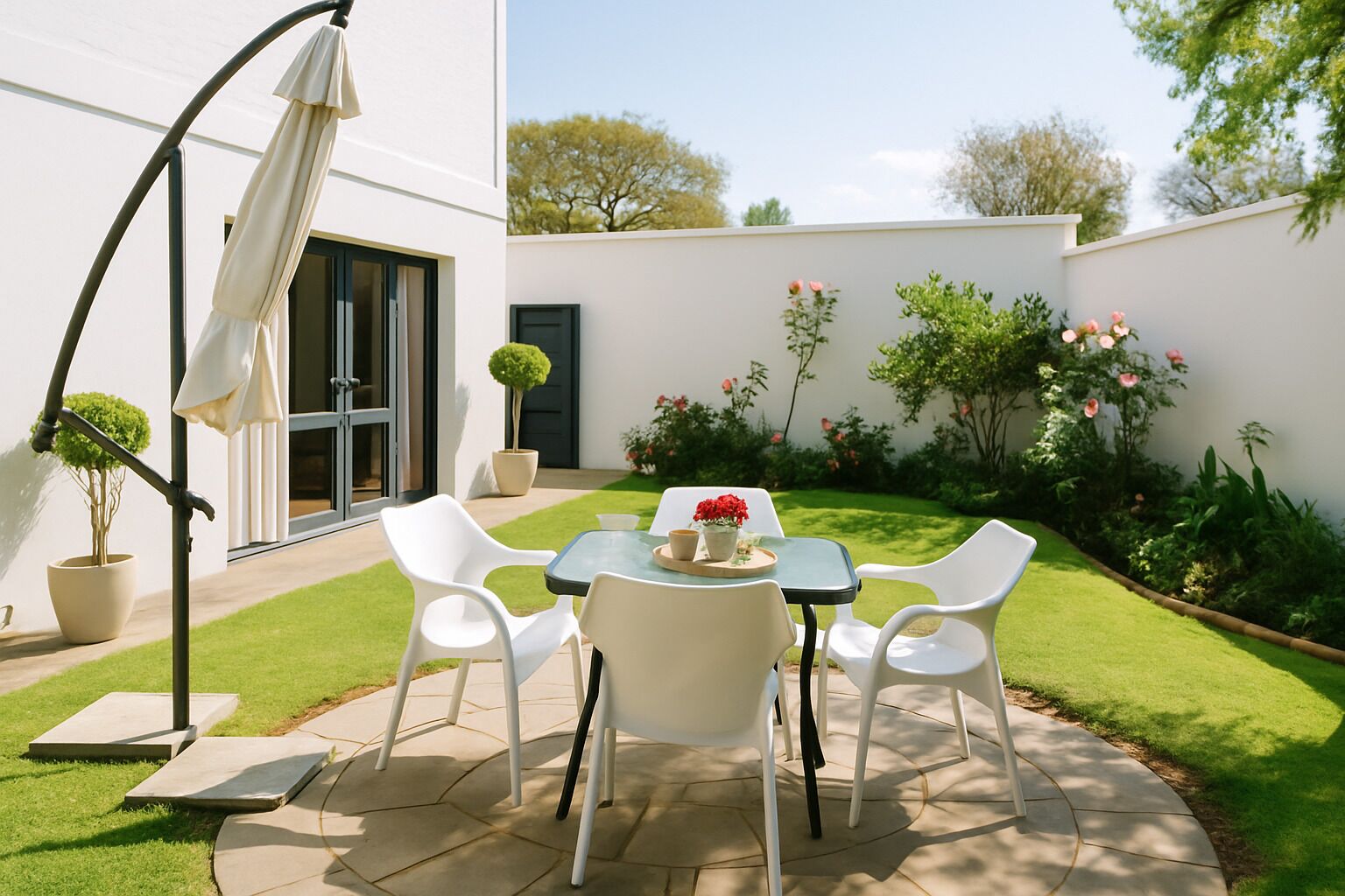 Appartement, 2 slaapkamers (Garden) | Kameruitzicht