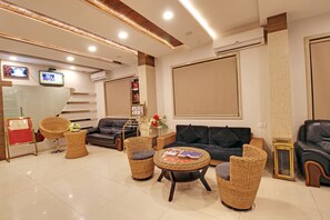 Lobby sitting area - Hotel Sai Jashan Shirdi - Where blessings & comfort meet (Rahata)