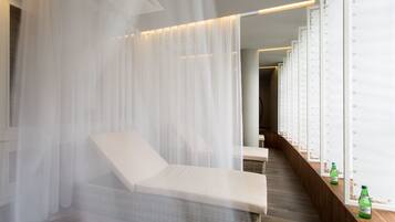 Couples treatment room(s), sauna, hot tub, body treatments, hydrotherapy