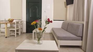 Apartment | Wohnbereich | Fernseher