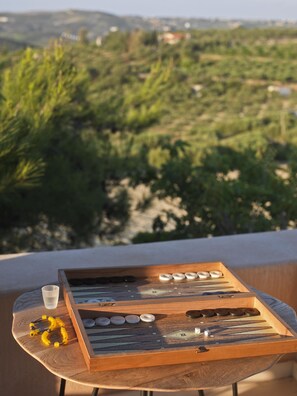 Tweepersoonskamer, terras (Liatiko) | Uitzicht vanuit de kamer