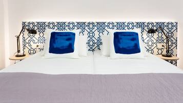 Premium bedding, individually decorated, iron/ironing board