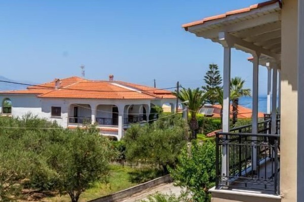 Quadruple Room, Partial Sea View | Terrace/patio