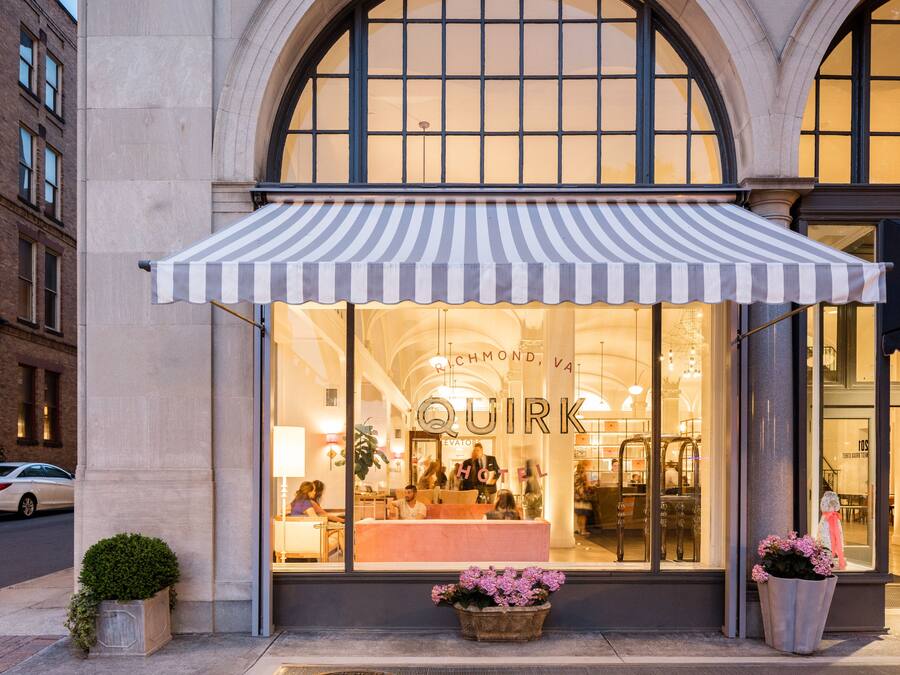 Front of property – evening/night