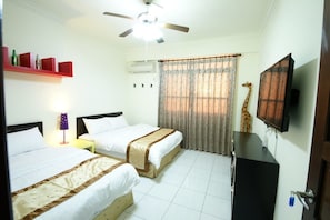 Quadruple Room, Balcony (shared) | Desk, free WiFi