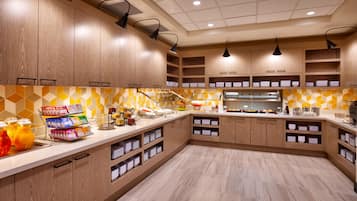 Free daily buffet breakfast