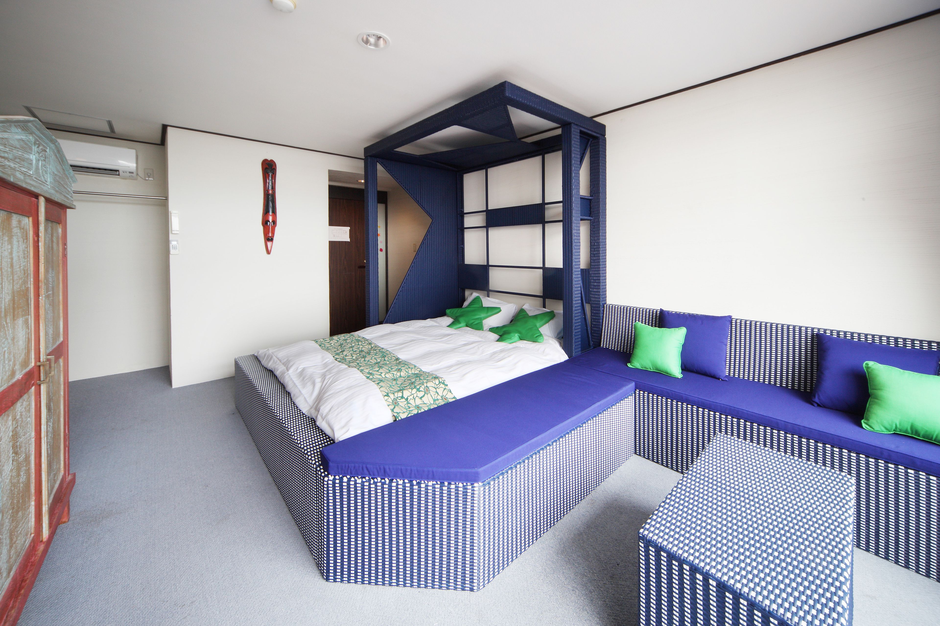 western-style double room with open-air bath(renewed furniture and interior) | bed sheets