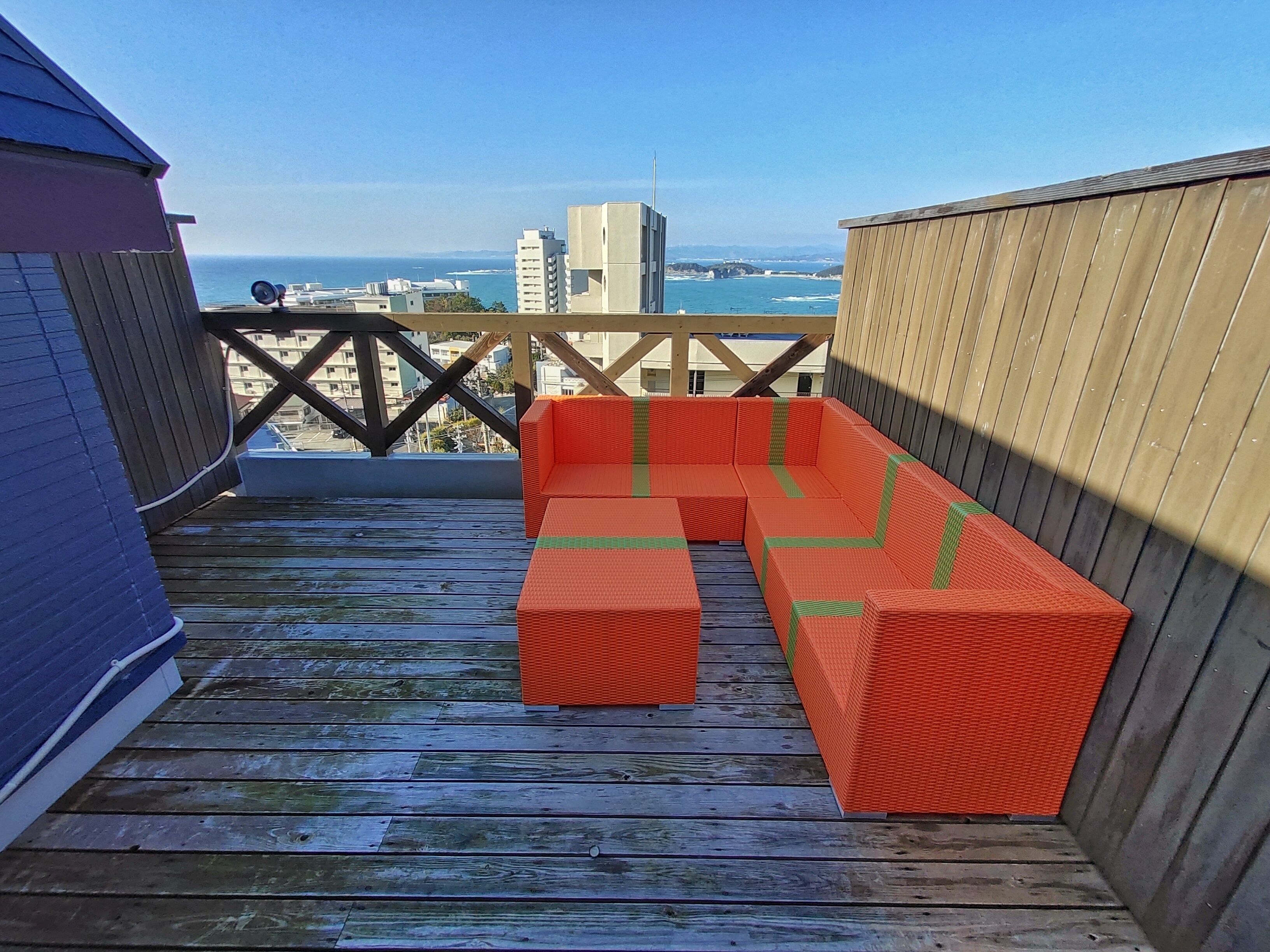 western style double room (annex) with open-air bath | terrace/patio