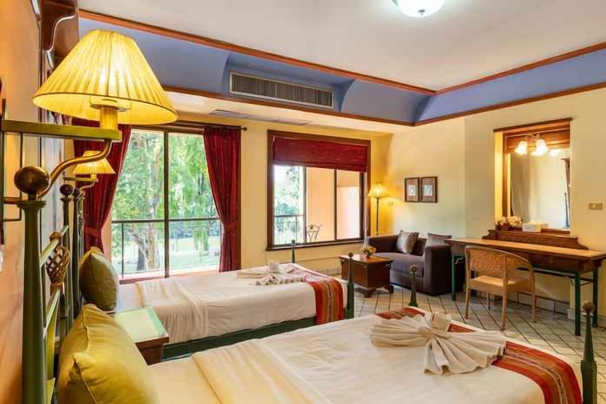 Minibar, bed sheets