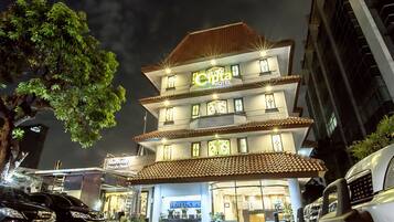 Front of property - evening/night