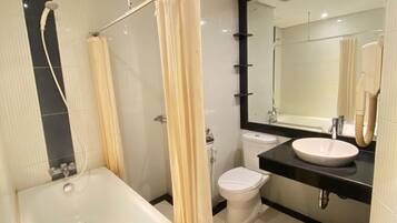 Free toiletries, slippers, towels