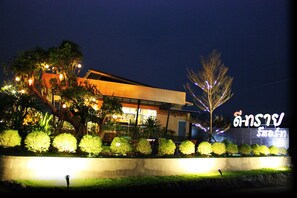 Front of property – evening/night