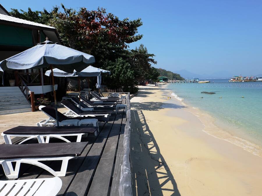 Uitzicht vanuit accommodatie