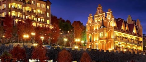 Front of property – evening/night