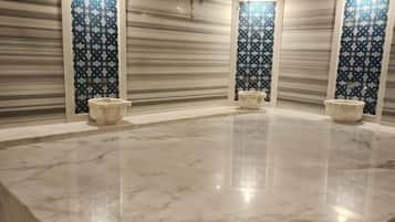 Sale per trattamenti di coppia, sauna, bagno turco, bagno turco/hammam