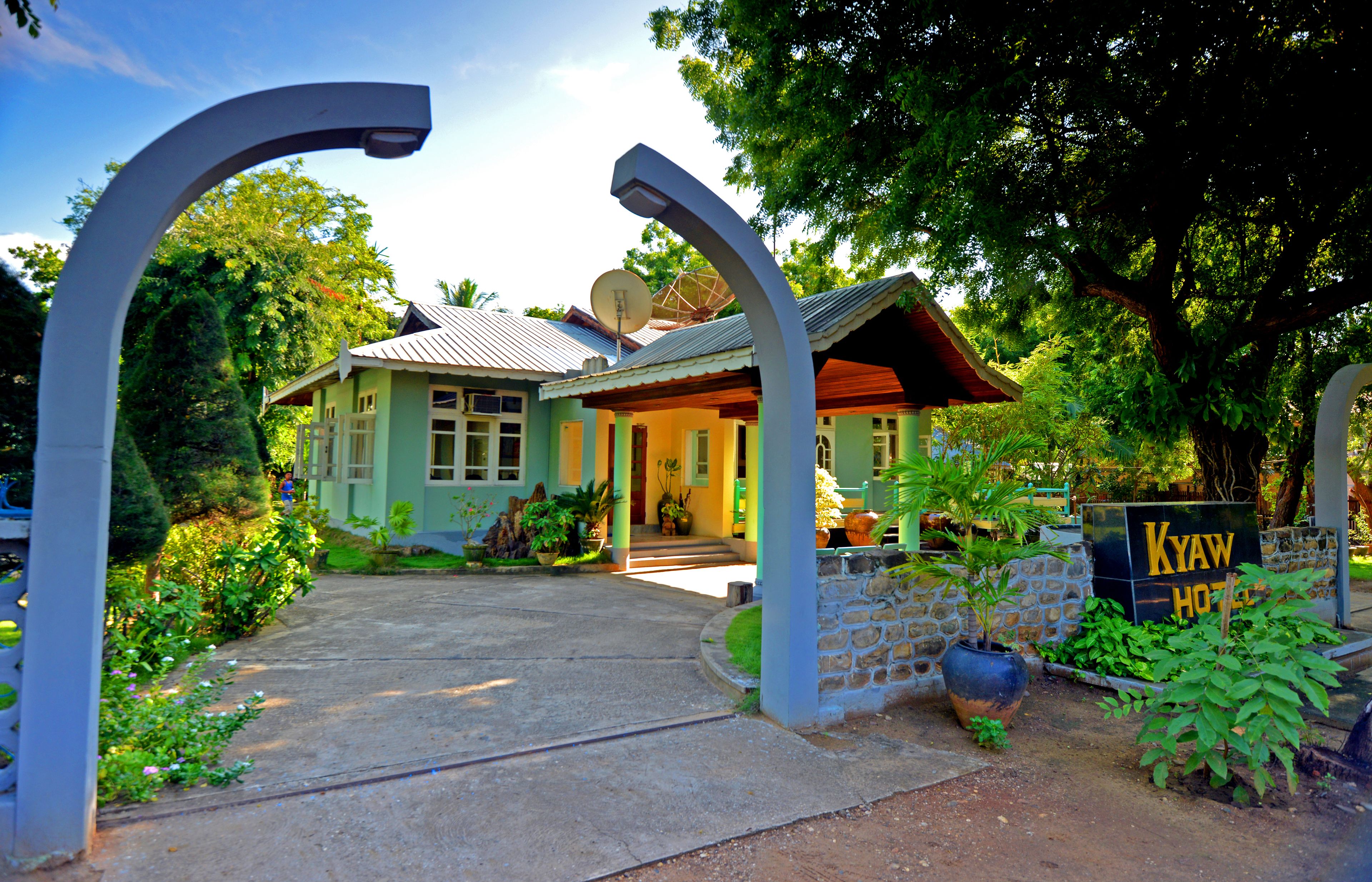 Voorkant van accommodatie