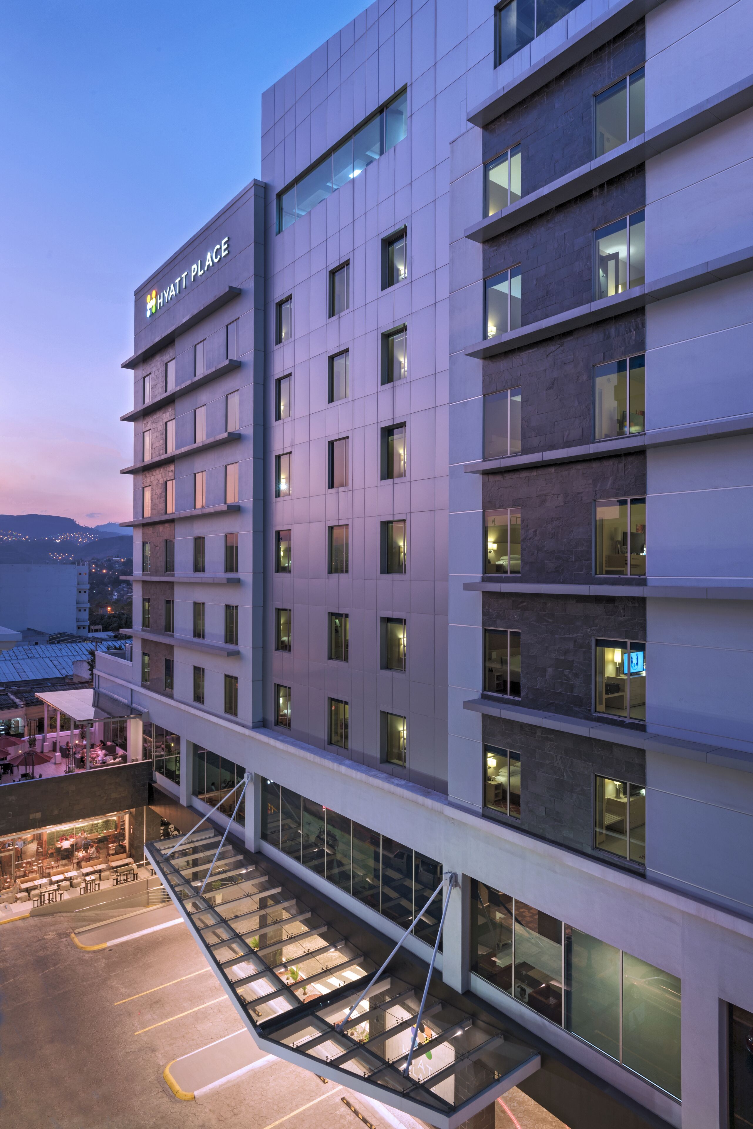 Front of property – evening/night